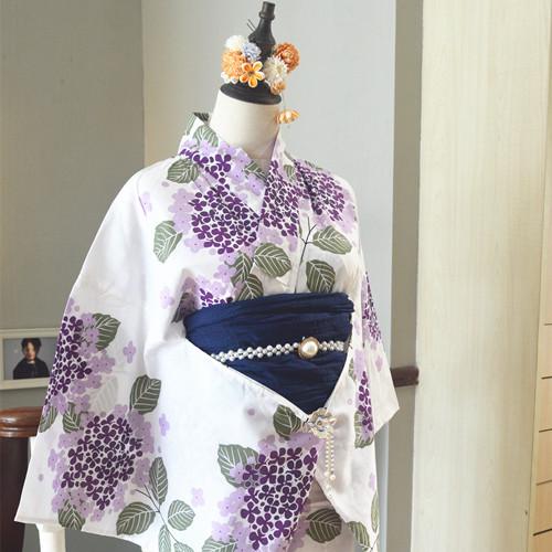 Ethnic Wear - Traditionele Yukata badjas van katoen, meisjesjurk,