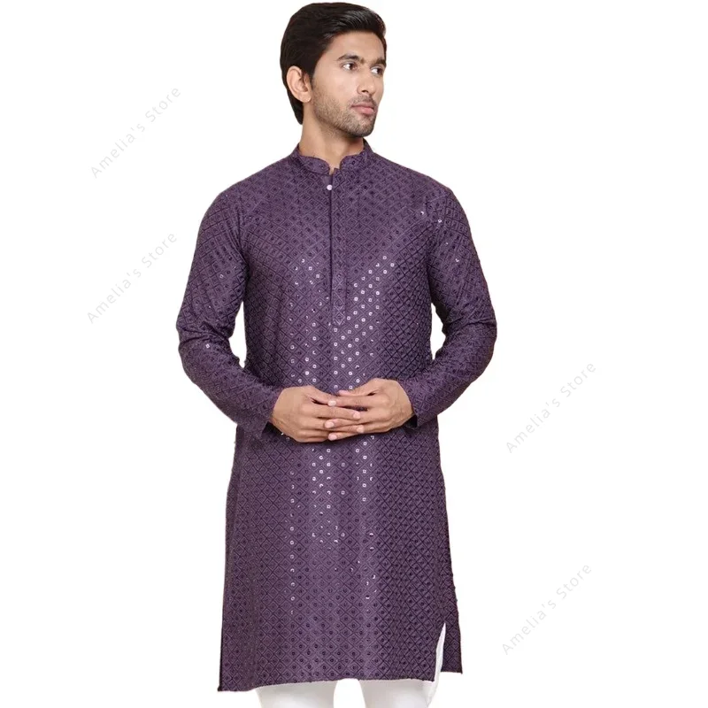 Kurta Men Cotton - Indiase heren Kurta tuniek katoen lichtgewicht