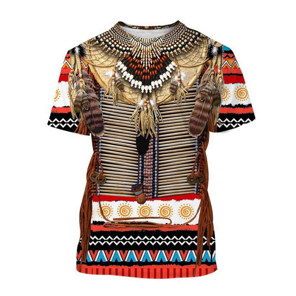 Fashion Ethnic Indian Clothing - Indiase T-shirts Etnische Stijl 3D Print