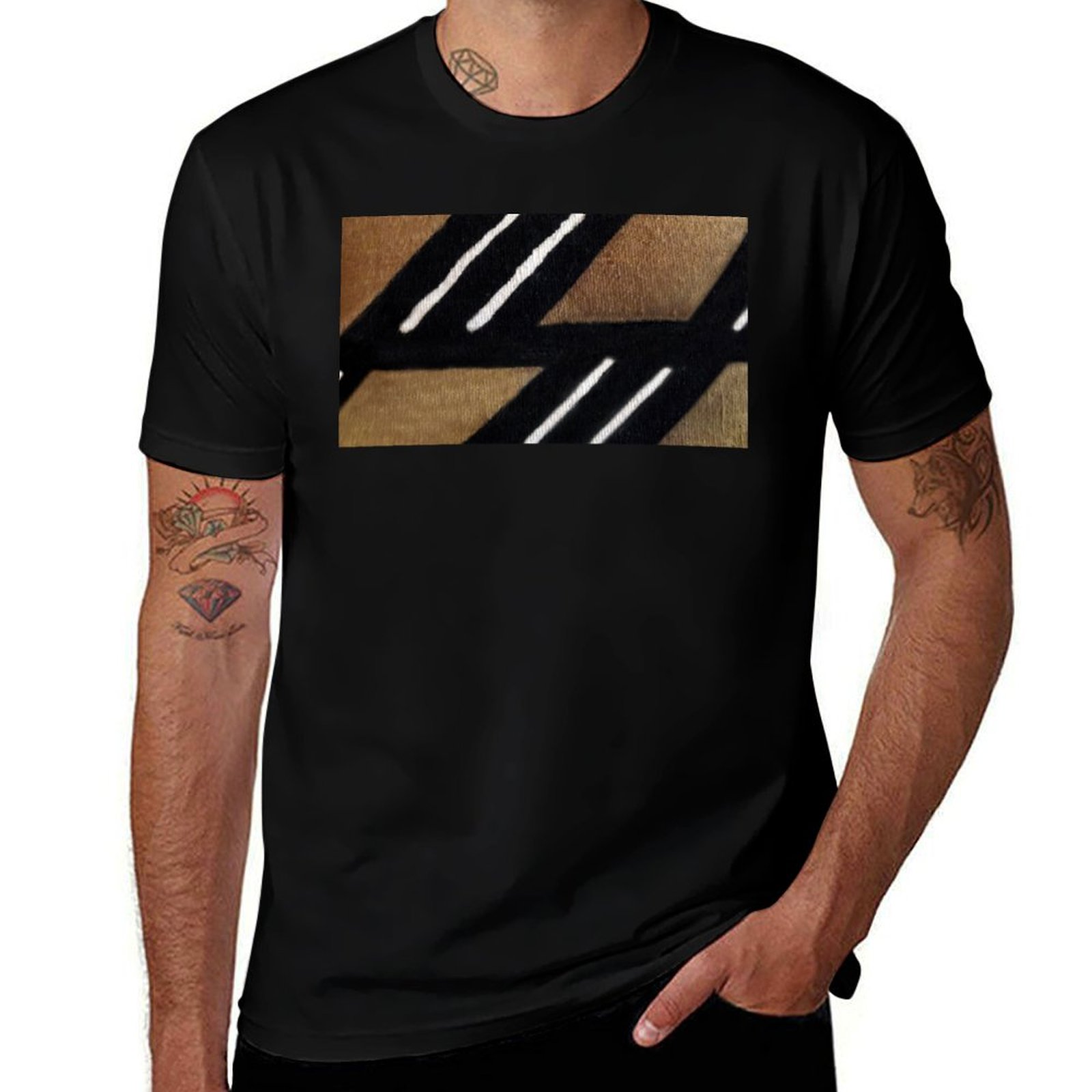 Mudcloth Print Top - Afrikaans modderdoek T-shirt Stijlvol grafisch T-shirt