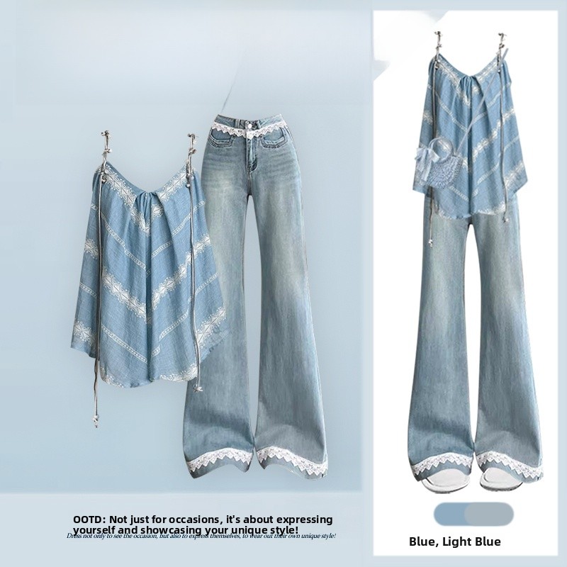 Ethnic Fashion Designers - Zomerse design sexy blauwe etnische stijl