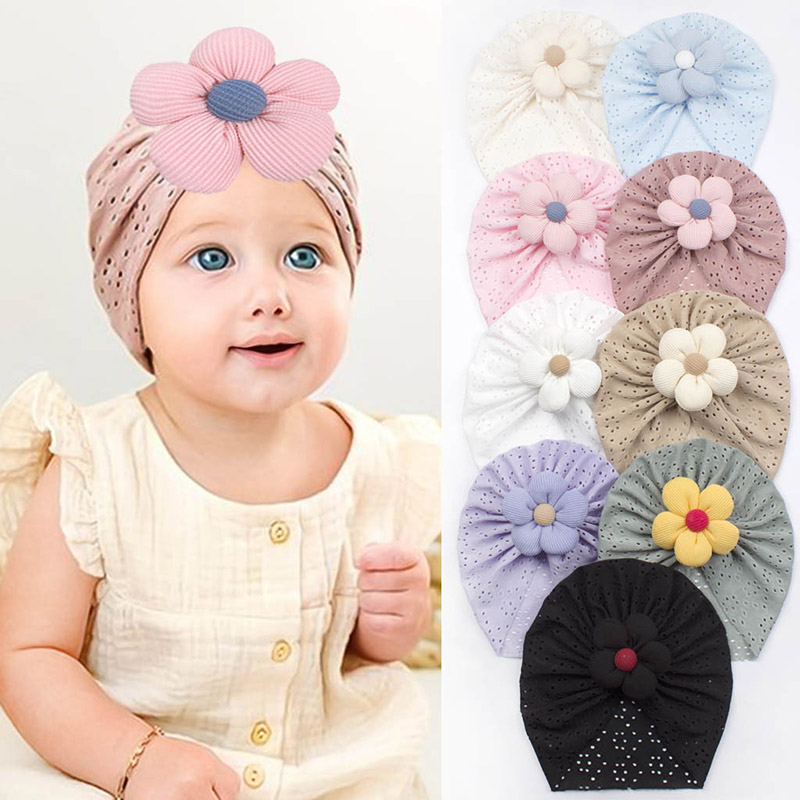 3D Bloem Baby Tulband Cap Zome - Ethnic Fashion India recensie en prijs