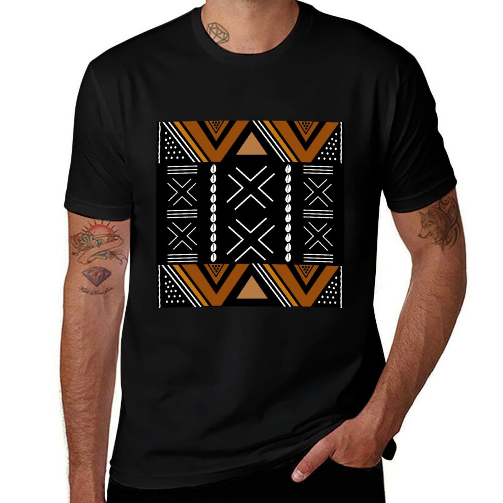 Afrikaans modderdoek Bogolan D - Mudcloth Print Top recensie en prijs