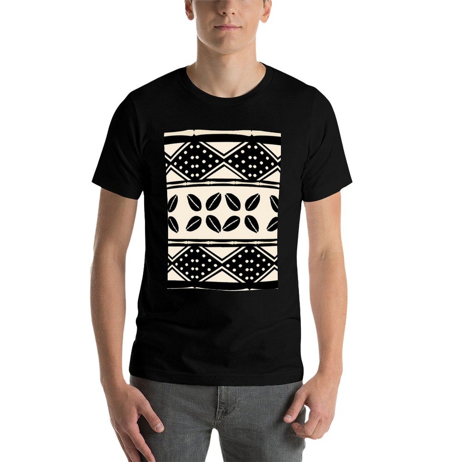 Afrikaans T-shirt met abstract - Mudcloth Print Top recensie en prijs
