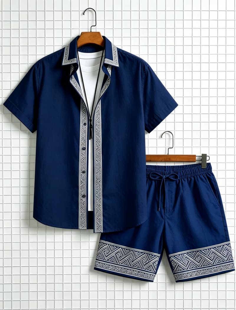 Herenset met etnische print, k - Ethnic Wear recensie en prijs