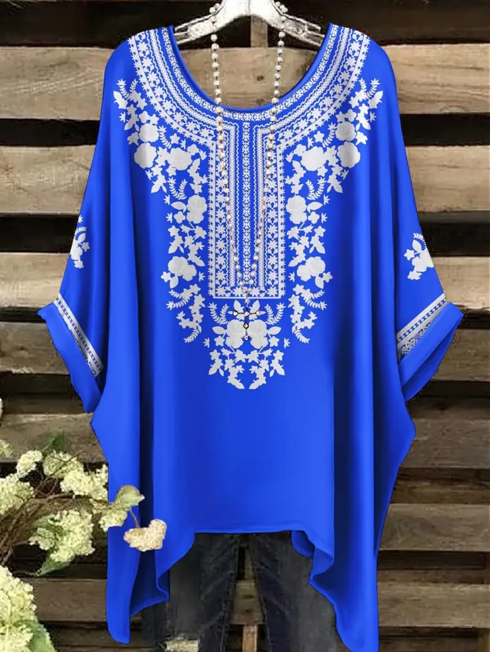 Boheemse chique oversized T-sh - Ethnic Chic Fashion recensie en prijs