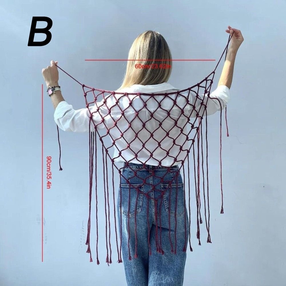 Boheemse netgeweven franjesjaa - Ethnic Fashion Designers recensie en prijs