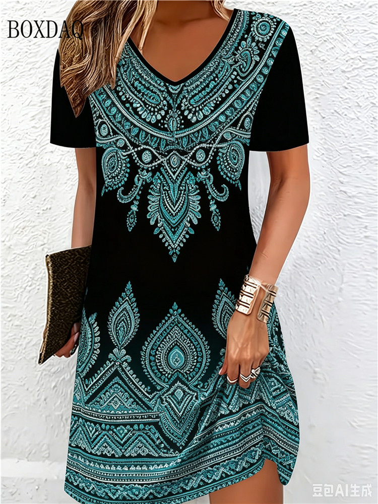 Vintage Etnische 3D Geprinte J - Ethnic Fashion Clothing recensie en prijs