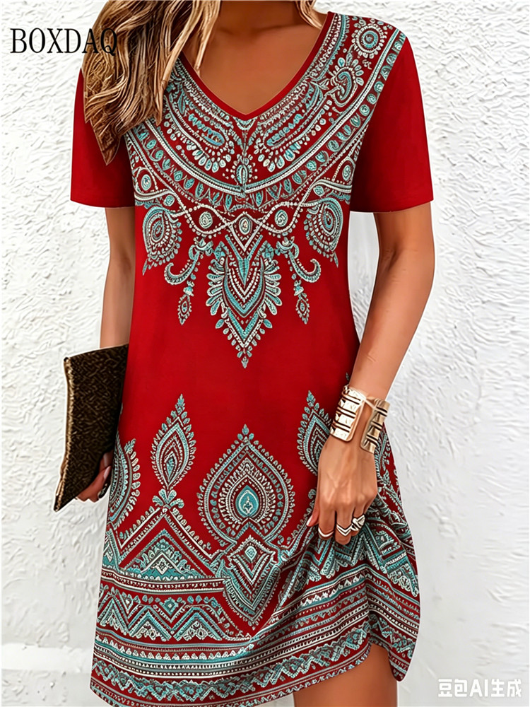 Vintage Etnische 3D Geprinte J - Ethnic Fashion Clothing recensie en prijs